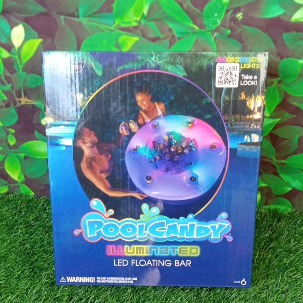 ⛱️ PoolCandy Illuminated LED Floating Bar - Color Changing